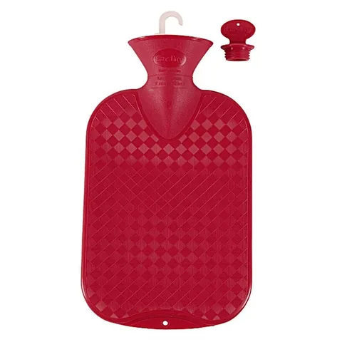 Fashy Channel-less Hot Water Bottle - Red 2L