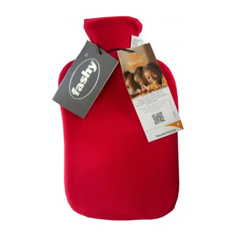 Fashy Termofor With Cover Hot Water Bottle - Red 2L
