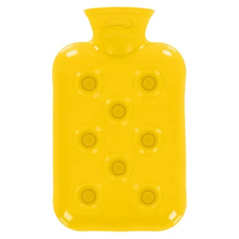 Fashy Honeycomb Hot Water Bottle - Yellow 0,5L