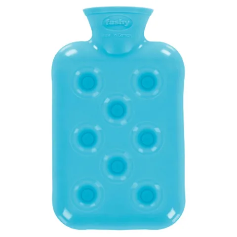 Fashy Honeycomb Hot Water Bottle - Blue 0,5L