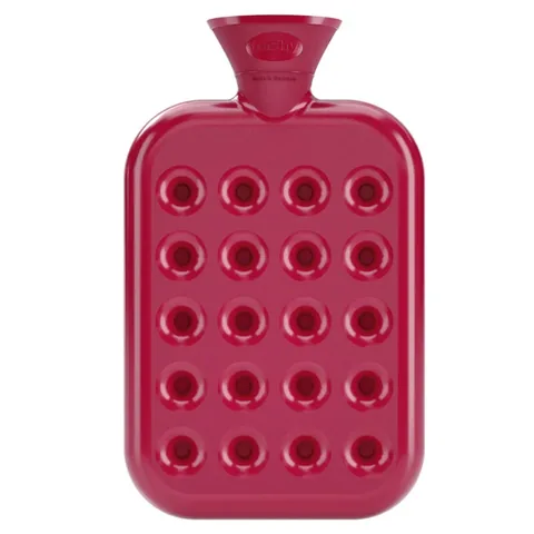 Fashy Honeycomb Hot Water Bottle - Pink 1.2L