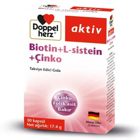 Doppelherz Aktiv Biotin, L-Cystein & Zink Kapseln - 30 Stück