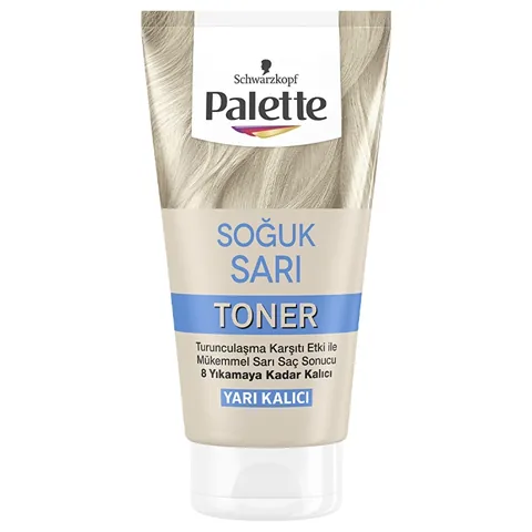 Palette Cool Yellow Toner 150ml - Hält 8 Wäschen für blonde Haare