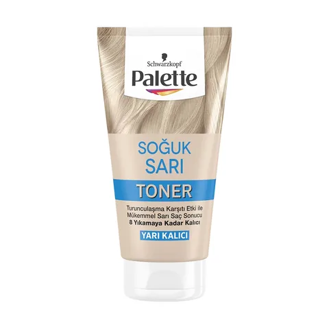 Palette Cool Yellow Toner 150ml - Hält 8 Wäschen für blonde Haare