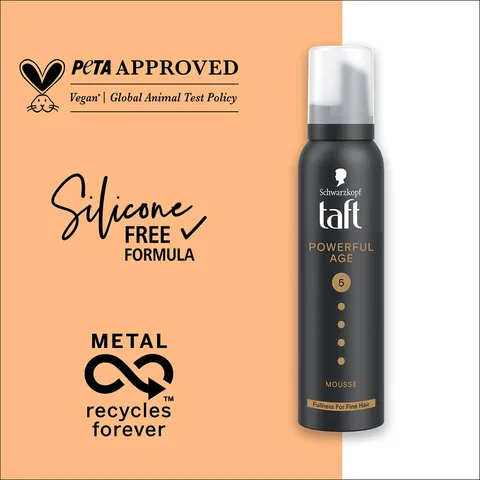 Taft Powerful Age Vegane Haarschaum für dünnes, volles Haar 150ml