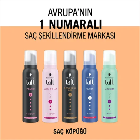 Taft Powerful Age Vegane Haarschaum für dünnes, volles Haar 150ml