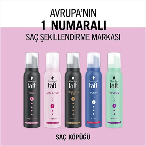 Taft Curl & Flex Hair Mousse 150 ml
