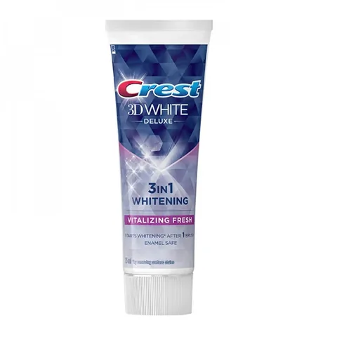 CREST معجون تبييض الأسنان ثري دي وايت ديلوكس من كرست فايتلايزنج فريش