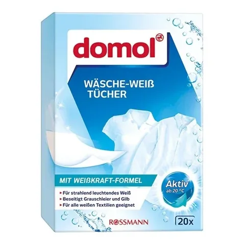 Салфетки для стирки Domol для белого белья - 20 штук