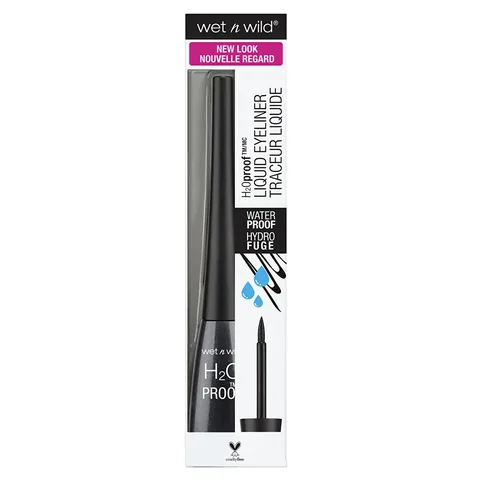Жидкая подводка для глаз с фетровым наконечником Wet N Wild H2O Proof черная