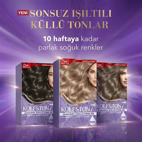 Wella Koleston 7 kit Infinite Luminous Ash Shades 4/1 mysterious Ash Brown