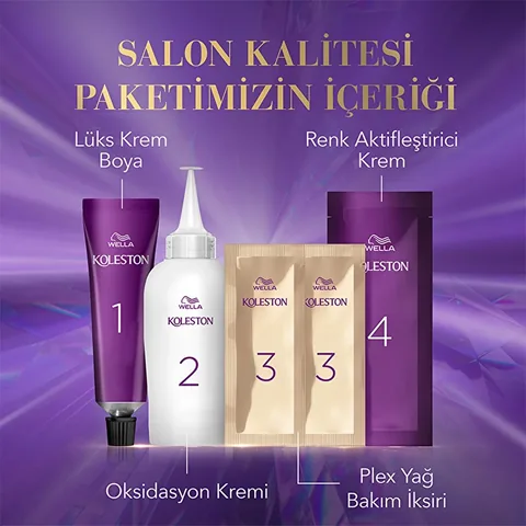 Wella Koleston 7 kit Infinite Luminous Ash Shades 4/1 mysterious Ash Brown