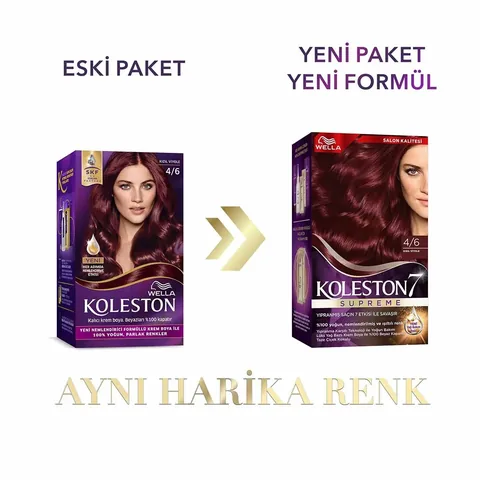 Koleston صبغة شعر كولستون ويلا سوبريم 4/6 أحمر بنفسجي 1 قطعة