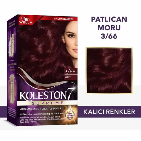 Wella Koleston Supreme Hair Dye 3/66 aubergine Purple