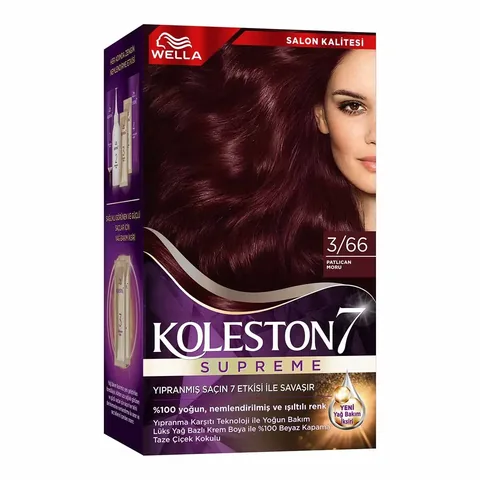 Wella Koleston Supreme 3/66 Aubergine Haarfärbeset