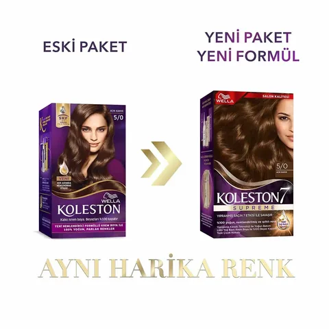 Wella Koleston Supreme 5/0 Hellbraun Haarfärbeset