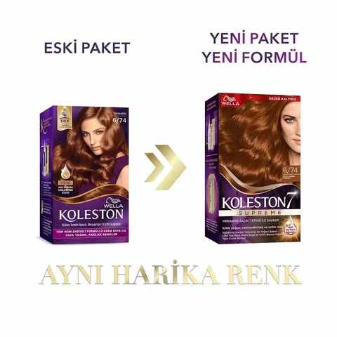 Wella Koleston ويلا كوليستون صبغة شعر تيراكوتا 6/74
