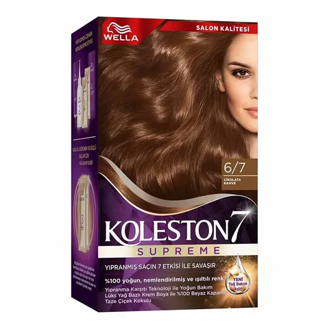 Краска для волос Wella Koleston Supreme 6/7 шоколадный коричневый