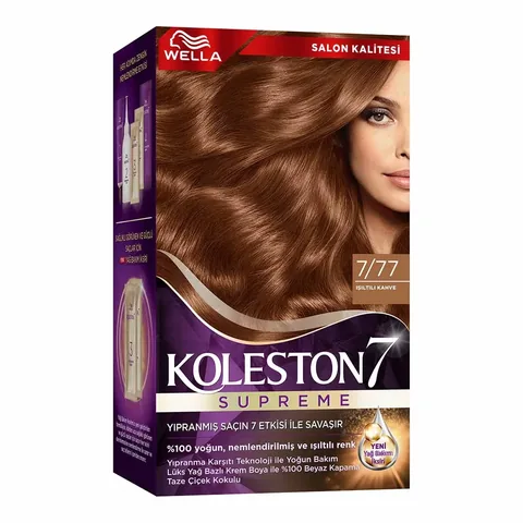 Краска для волос Wella Koleston Supreme 7/77 блестящий коричневый
