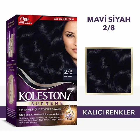 Wella Koleston Supreme Hair Dye 2/8 blue Black