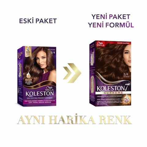 Wella Koleston صبغة شعر ويلا كولستون سوبريم 3/4 كستنائي غامق