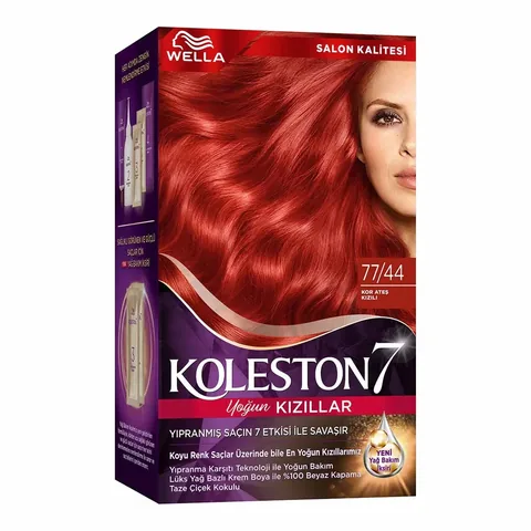 Краска для волос Wella Koleston Supreme 77/44 огненно-красный
