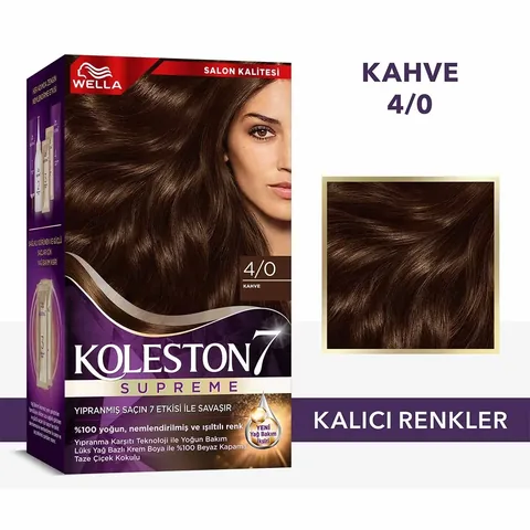 Wella Koleston Supreme 4/0 Braun Haarfärbeset