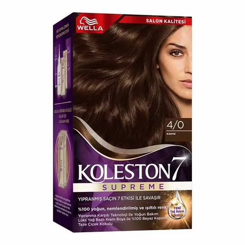 Wella Koleston Supreme 4/0 Braun Haarfärbeset