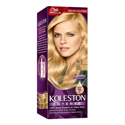 Краска для волос Wella Koleston Интенсивная 9/3 Светлый Золотистый Блондин