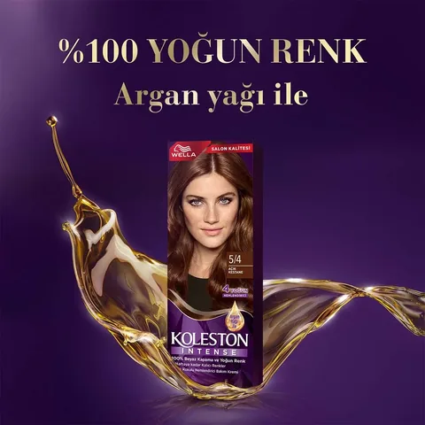 Краска для волос Wella Koleston Интенсивная 5/4 Светлый каштан