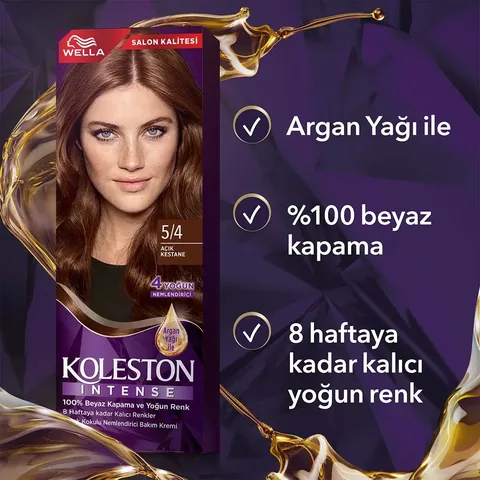 Краска для волос Wella Koleston Интенсивная 5/4 Светлый каштан