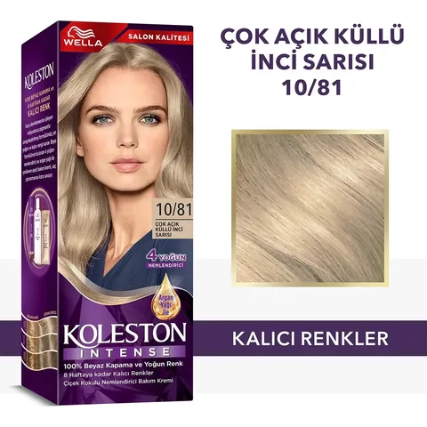 Wella Koleston Intense Hair Dye 10/81 very Light Ash Pearl Blonde
