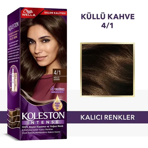 Велла Колестон Интенсивная Краска для Волос 4/1 Пепельный Коричневый