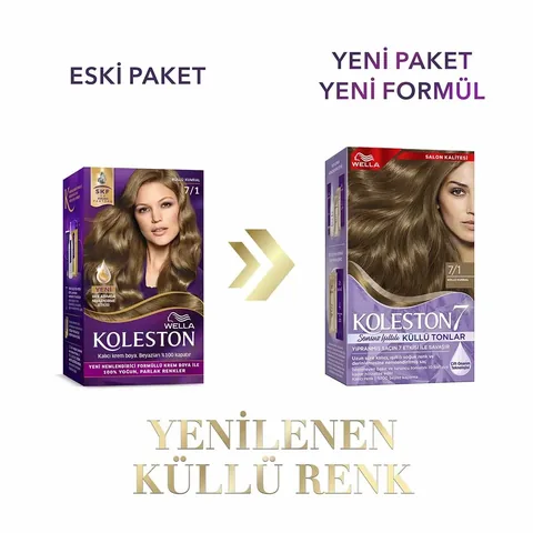 Wella Koleston صبغة شعر ويلا كولستون سوبريم ٧/١ أشقر رمادي (درجات رمادية لامعة لا نهائية)