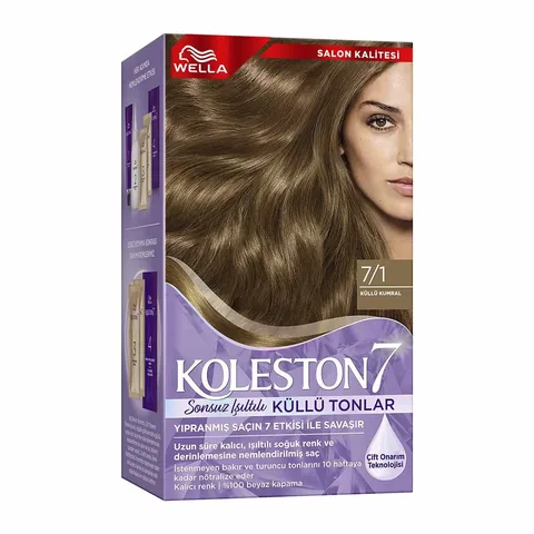 Краска для волос Wella Koleston Supreme 7/1 пепельный блондин