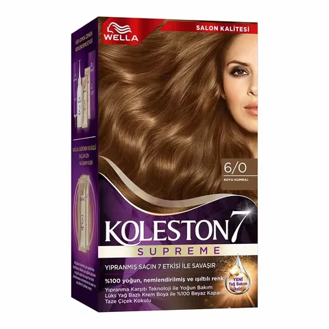 Краска для волос Wella Koleston Supreme 6/0 темный блондин