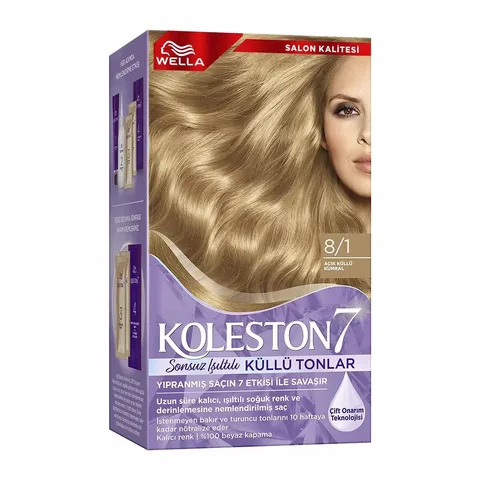 Краска для волос Wella Koleston Supreme 8/1 светлый пепельный блондин