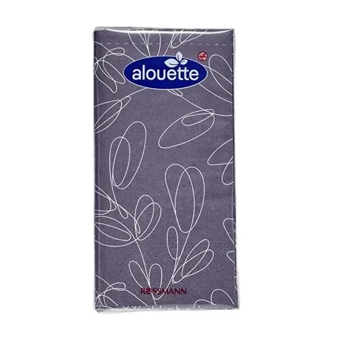 Alouette 3-lagige Bistro gestreifte Servietten - 16er Pack