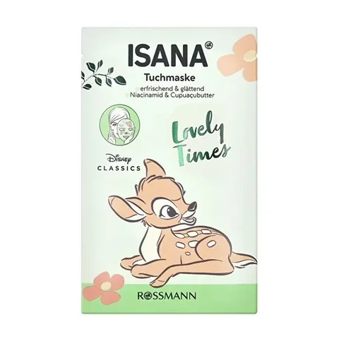 Isana قناع إيزانا ديزني بامبي الورقي تركيبة نباتية مرطبة