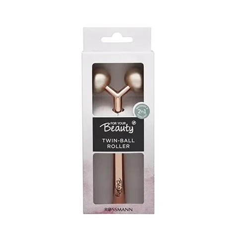 Ролик для лица двойной с шариками из цинка 1 шт от For Your Beauty