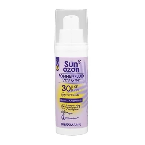 Солнцезащитный веганский крем для лица SPF 30 с витаминами E и C 50 мл от Sunozon