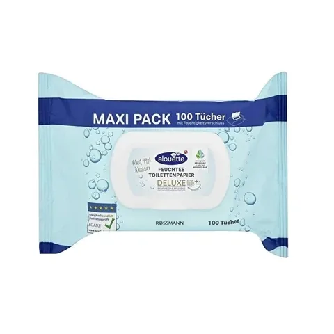 Alouette Maxi Feuchttücher - Biologisch abbaubar & Sanfte Pflege