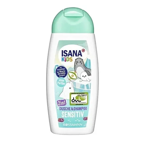 Isana Kids 2-in-1 Shampoo & Duschgel für empfindliche Haut 200ml