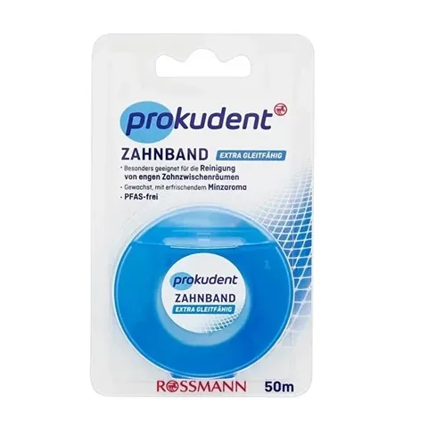 Зубная нить Prokudent Mint - восковая, 50 м