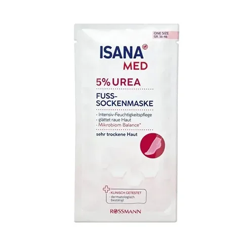 Isana قناع قدم إيزانا ميد سوكس 5% يوريا، قطعة واحدة