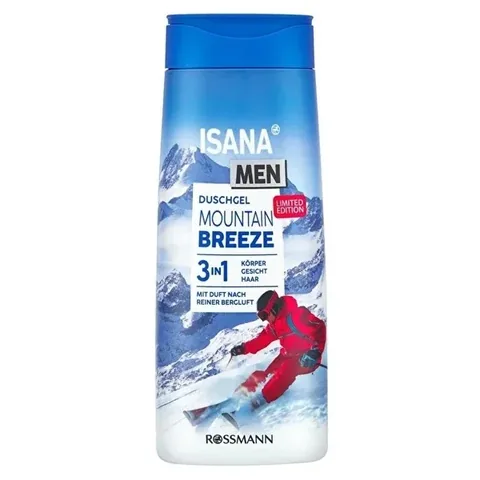 Isana Men Shower Gel 3in 1 Mountain Breeze 300 ml