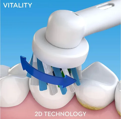 Oral-B Vitality CrossAction 4-Mode Electric Toothbrush - White