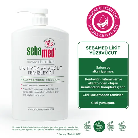 Sebamed Liquid Face and Body Cleansing Gel 1000 ml