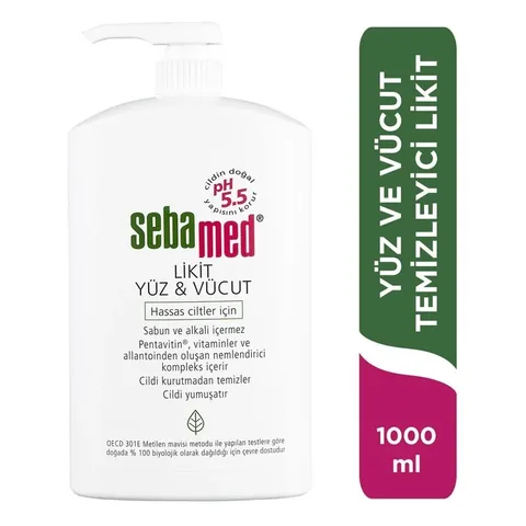 Sebamed Liquid Face and Body Cleansing Gel 1000 ml