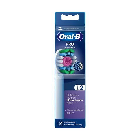 Oral-B Ersatzbürstenköpfe für weiße Zahnbürsten - 2er Pack
